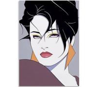 KSHAO ATHQW Póster de Patrick Nagel《Retrato De Mujer》 Arte De Pared Patrick Nagel Exposición Pintura En Lienzo Patrick Nagel Impresiones para Cuadros De Decoración del Hogar 50x70cm sin Marco