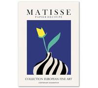 KSHAO ATHQW Poster Henri Matisse "European Fine Art" Wall Art Henri Matisse - Stampa su tela retrò per decorazione domestica, 20 x 30 cm, senza cornice