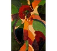 KSHAO ATHQW Robert Delaunay Poster Robert Delaunay Wall Art Donna con Ombrello Tela Pittura Stampe Moderne per Soggiorno Immagini della Casa Decor 60x90cm No Frame