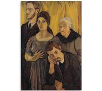 KSHAO ATHQW Suzanne Valadon Póster 《Grupos Familiares》 Arte de pared Suzanne Valadon Pintura en lienzo Suzanne Valadon Impresiones para Cuadros de decoración del hogar 50x70cm sin Marco
