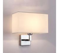 KSHSAA Applique rustiche per Interni Lampade da Parete in Tessuto di Lino Lampade da Parete postmoderne Luce di vanità per Bagno Camera da Letto Soggiorno corridoio Scale