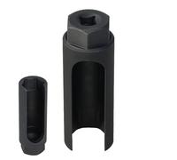 KSHSAA Chiave a Tubo per sensore di Ossigeno, distanziatore per sensore di Ossigeno per Auto | Presa Universale per sensore 2 Prolunga distanziatore in Acciaio da 22 mm | Sensore di Ossigeno