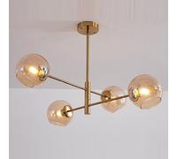 KSHSAA Lampada a sospensione in vetro creativo Lampadario a soffitto irregolare Lampada a sospensione multi-luci per interni Soggiorno Camera da letto Sala da pranzo Lampada a sospensione