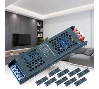 KSIBNW 12V Trasformatore LED 16,6A 200W Alimentatore Driver Extra Slim Interruttore Adattatore AC 220V a DC 12V Tensione Costante Power Supply Bassa Tensione per Striscia LED, 10Pezzi