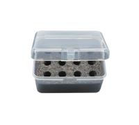 Ksikdeg 1 custodia organizer per batterie con 12 slot 2A, con coperchio trasparente, scomparto singolo per una conservazione sicura, contenitore trasparente per batteria