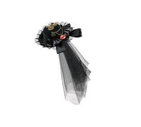 Ksikdeg Accessorio per la testa di ispirazione vittoriana con macchinari in metallo, dettagli in pizzo e ciondolo a forma di occhio di diavolo, per cosplay, eventi, cappello steampunk creativo con