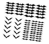 Ksikdeg Adesivo da parete pipistrello Decorazione di Halloween Adesivo PVC si aggrappa Realistico Pipistrello Volante Decalcomanie Da Parete Per Soggiorno Aula Halloween Finestre
