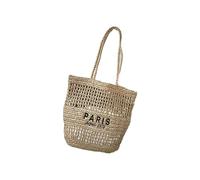 Ksikdeg Borsa da donna traforata alla moda leggera e dal design pratico e confortevole, perfetta per vacanze o passeggiate in città, borsa a tracolla da donna, cachi, One Size