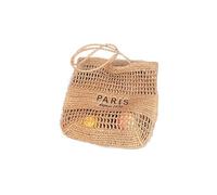 Ksikdeg Borsa da donna traforata alla moda leggera e dal design pratico e confortevole, perfetta per vacanze o passeggiate in città, borsa a tracolla da donna, cachi, One Size