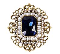 Ksikdeg Elegante accessorio di fissaggio per abbigliamento alla moda gioielli spilla vintage spilla da bavero con cristallo per donna, Size Approx. 1.57x1.89inch4x4.8cm, Metallo