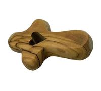 Ksikdeg Le piccole croci in legno d'ulivo si adattano perfettamente ai palmi della tua mano Tienile in tasca o in borsa sono un ottimo regalo di incoraggiamento per il battesimo