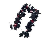 Ksikdeg Pianta artificiale da appendere a forma di foglia da 2 m per caminetti Halloween Ringraziamento decorazione autunnale raccolta autunnale disposizione delle piante foglie di seta autunnali