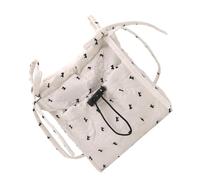 Ksikdeg Piccole borse a tracolla da donna per telefoni cellulari borse trapuntate a tracolla borse da viaggio con fiocco sotto le ascelle borse trapuntate a spalla, bianco, One Size