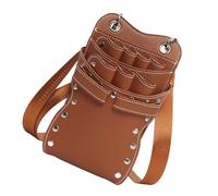 Ksikdeg Pratico strumento da parrucchiere a 7 scomparti organizzato per barbieri regolabile clip da cintura custodia sicura custodia professionale per strumenti da barbiere