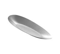 Ksikdeg Premium 304 Acciaio Antiruggine Asimmetrico Piatto Da Portata Base Antiscivolo Gradi Professionali Stoviglie Per Cuochi E Hosts Grado Commerciale Vassoio In Acciaio Antiruggine