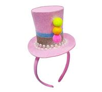 Ksikdeg Scintillante Piccolo Cappello Fasce Per Bambini Festa di Compleanno Cappello Con Paillettes Per Produzione Teatro Fotografia Puntelli Accessori Per Capelli Del Partito
