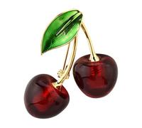 Ksikdeg Spilla a forma di frutta pastorale in metallo, accessorio alla moda, delicata spilla adatta per donne che migliorano l'eleganza, 3.5cm, Metallo