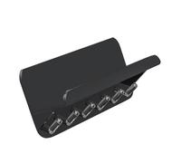 Ksikdeg Supporto acrilico moderno della parete degli organizzatori per il corridoio dell'entrata con la cassaforte d'angolo arrotondata per la gestione dei bambini