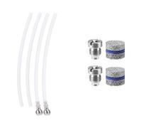 Ksikdeg Ugello spruzzatore a schiuma e maglie per creatore Set per la sostituzione della punta del filo e delle maglie del filtro Set di pulizia in acciaio inossidabile