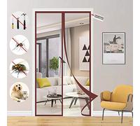 KSITH Zanzariera Magnetica per Porta, Anti Insetti Traspirante Chiusura Automatica con Calamita Tenda Porta, Facile Montaggio, per Soggiorno Patio Balcone- Brown|| 95x215cm(37x84inch)
