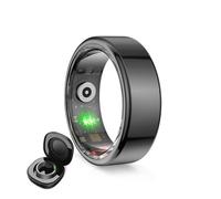 Ksix Anello Smart Saturn con activity tracker IP68 Nero - M Ksix