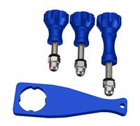 Ksix bxgo25 - Chiave multi funzione di alluminio, per Go Pro e fotocamere sportive, con 3 viti, colore: blu
