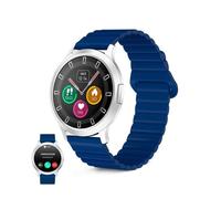 Ksix Core 3 Bluetooth 1.32" AMOLED 43mm Cassa Argento Cinturino Blu IP67