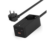 Ksix GAN 65 W, PPS, Power Delivery, multiporta x4, cavo 1,5 m, indicatore LED, nero