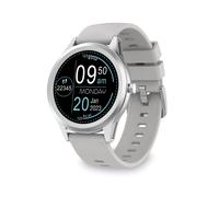 Ksix Globe Reloj Smartwatch Pantalla 1.28" - Bluetooth 5.0 BLE - Autonomia hasta 7 dias - Resistencia al Agua IP67 - Color Plata