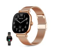 Ksix Iria Go Bluetooth 1.7'' AMOLED Oro Cinturino Metallo e Silicone M SpO2 Cardio Sonno