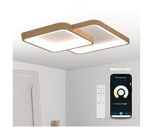 KSIX Phenomena - Plafoniera LED da soffitto con Wi-Fi, lampada da soffitto con assistente vocale e app propria, plafoniere da soffitto moderne per la casa, ideale per soggiorno, sala da pranzo, camera