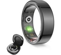 Ksix Saturn Smart Ring, taglia L, Auto 3 giorni, attività e salute, monitor del sonno, 5 atm, nero
