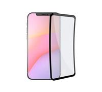 KSIX smart your tech Pellicola proteggi schermo per iPhone 14 Pro MAX in vetro rinforzato con TPU, massima resistenza, bordo flessibile nero