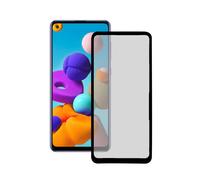 Ksix Vetro Temperato 9H Colla Completa 2.5D Bordo Nero per Samsung Galaxy A21S