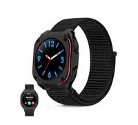 KSIX Zenthium Go - Orologio intelligente da uomo, con chiamate e Whatsapp, schermo AMOLED da 1,32", design aereo rinforzato, IP68, impermeabile, compatibile con iPhone e Android, colore: nero