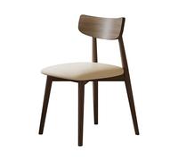 ksjdieunf Sedie da ufficio per la casa Sedia da pranzo moderna e semplice for la casa, piccola, in legno di frassino, colore noce, tavolo sedie Soggiorno e tempo libero