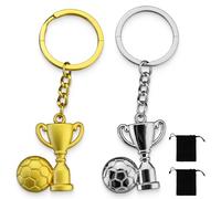 KSJEHW 2 Pezzi Portachiavi per Auto Portachiavi Creativi Decorativi per Auto Macchina Regalo(oro, argento)