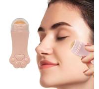 KSJEHW 2 Pezzi Rullo Opacizzante Viso, Oil Absorbing Face Roller Volcanic Roller Riutilizzabile Rimuovere Facilmente L'olio, Rassodare la Pelle e Alleviare L'edema Bianca(rosa)