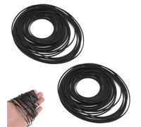 KSJEHW 56 Pezzi Set di Cintura Registratore in Gomma Cinghie Registratore a Cassette Nastro, Mix Size Square Cassette Tape Machine Belt Cintura Comune per registratore, Walkman, ripetitore