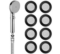 KSJEHW Paquete de 8 discos de goma, junta con rejilla, 24,5 x 16 mm Ø para conexión roscada de manguera de entrada de 3/4"