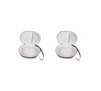 KSJOAIDDE 2 set di EVA Mouse Case Organizer Box Tote Portatile con Cinghia Da Mano Custodia Da Viaggio Rigido Grigio