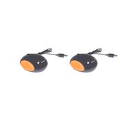 KSJOAIDDE 2 set di moda pane al vapore cartone animato mouse ottico cablato per PC portatile nero e arancione