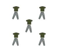 KSJOAIDDE 5 set di 2 action figure da 1/6, abbigliamento per bambole, per action figure maschili da 30,5 cm