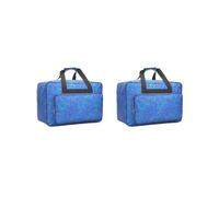 KSJOAIDDE Borsa da viaggio per macchina da cucire, con manico, 38 x 18 x 25 cm, colore: arancione, 2 set di (blu 38 x 18 x 25 cm), 38x18x25cm