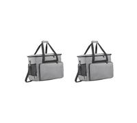 KSJOAIDDE Borsa portaoggetti per macchina da cucire, comoda custodia per macchina da cucire con manico, 2 Set di (grigio), 42cmx26cmx33cm