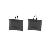 KSJOAIDDE Borsa portfolio per poster, per mettere opere d'arte e disegnare, Set da 2 (nero), 55 cm x 35.5 cm