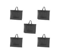 KSJOAIDDE Borsa portfolio per poster, per mettere opere d'arte e disegnare, Set da 5 (nero), 55 cm x 35.5 cm