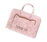 KSJOAIDDE Cartella da lavoro borsa a tracolla grande capacità borsa per computer per notebook aziendali rosa, rosa, 35cmx7cmx27cm