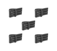 KSJOAIDDE Custodia in pelle per penne a 3 scomparti con divisore, per università, colore: nero, Set da 5 (nero), 15.8cmx7.6cmx2.6cm