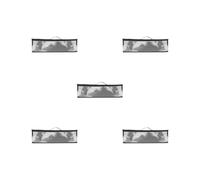 KSJOAIDDE Custodia per DVD, per 50 CD, facile da usare, per audio, musica, giochi auto, Set da 5 (nero), 52x15x13.5cm, come descrizione